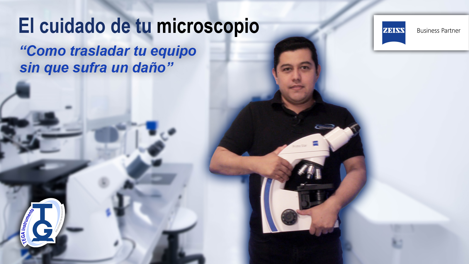 Cuidado del microscopio — traslado